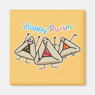 Aimant Pâtisserie Purim hamantaschen Sameach Oznei Haman