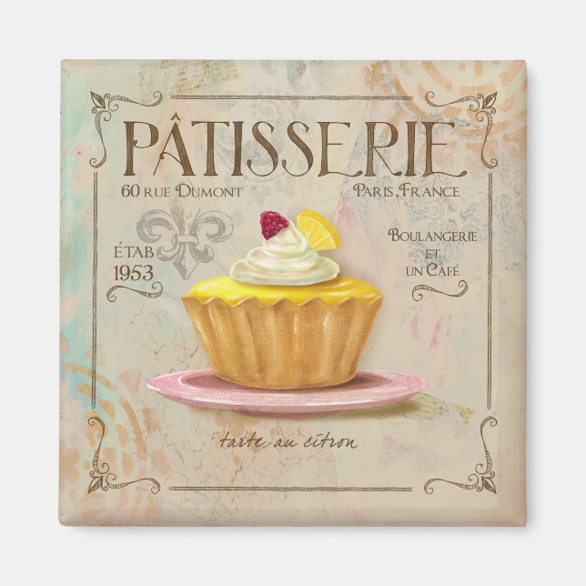 Aimant Pâtisserie Tarte au citron (Devant)