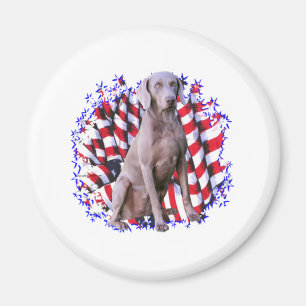 Aimant Patriote de Weimaraner