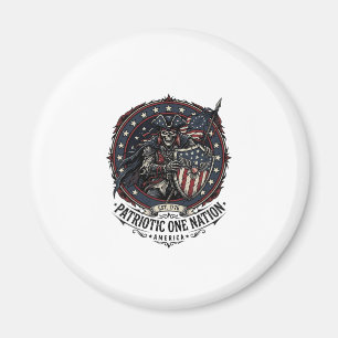 Aimant Patriote Fantôme Patriotique Monstre d'Horreur Pat