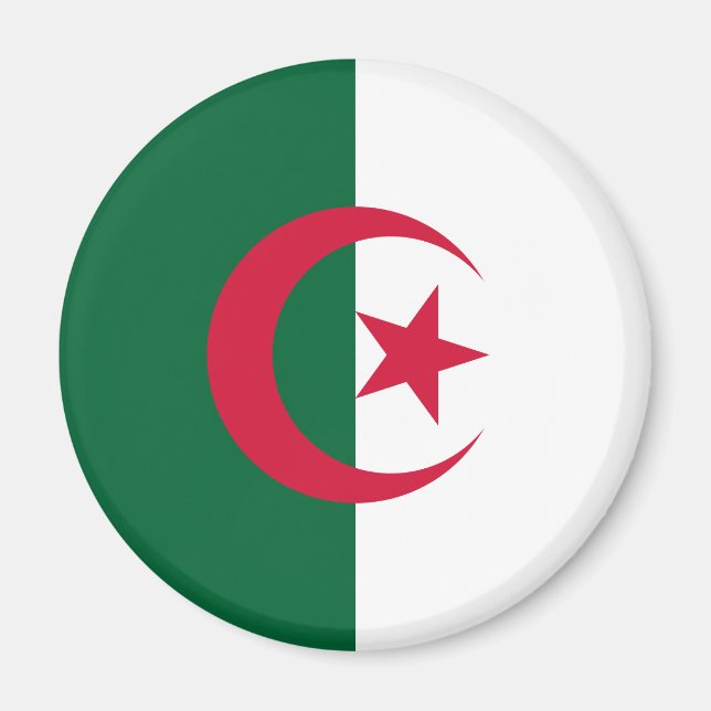 Aimant Patriotic Algerian Flag (Devant)
