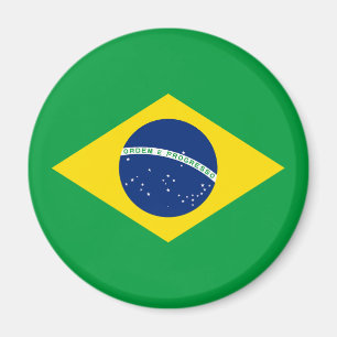 Aimant Patriotic Brazil Flag
