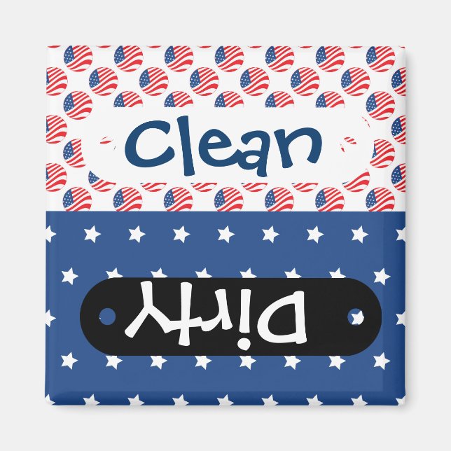 Aimant Patriotic Stars Stripes Freedom Drapeau 4 juillet (Devant)