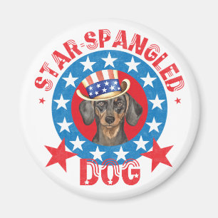 Aimant Patriotique Dachshund