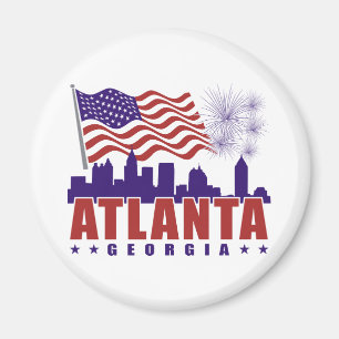 Aimant patriotique d'Atlanta la Géorgie