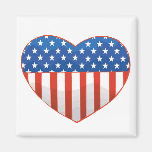Aimant patriotique de coeur