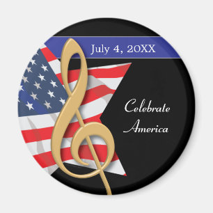 Aimant patriotique de musique