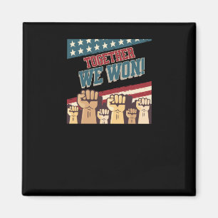 Aimant Patriotique Trump We Won Men Femmes Ados Enfant 47