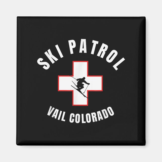 Aimant Patrouille de ski Vail Colorado (Devant)