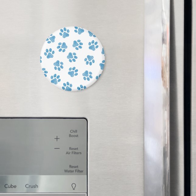 Aimant Patrouilles de Doodle, Paws de Chien, Paws Bleus (In situ (réfrigérateur))