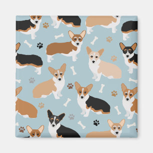 Aimant Patrouilles et os de Chiens de Corgi