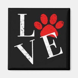 AIMANT PATTE DE CHIEN AMOUR TENDANCE  