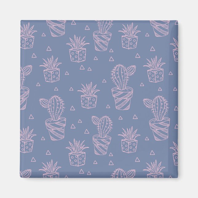 Aimant Patters de Pink & Purple Cartoon (Devant)