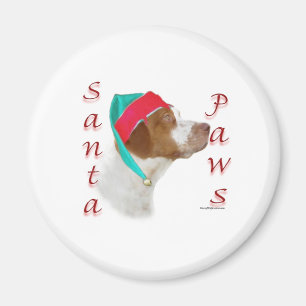 Aimant Pattes de Père Noël d'épagneul de Bretagne