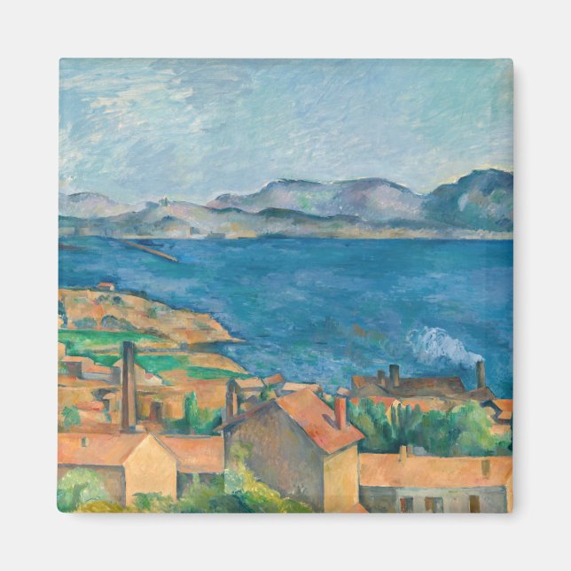 Aimant Paul Cezanne - Baie de Marseille, vue d'Estaque (Devant)