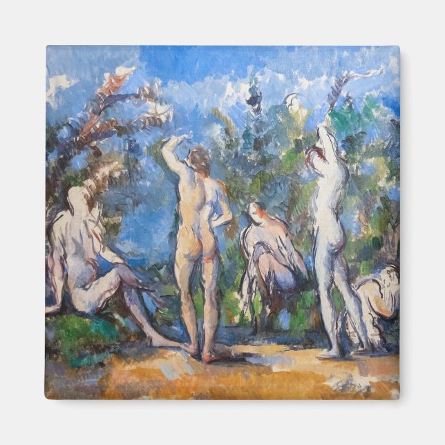 Aimant Paul Cezanne - Cinq Baigneurs (Devant)