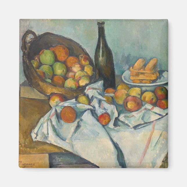 Aimant Paul Cezanne - Le panier de pommes (Devant)