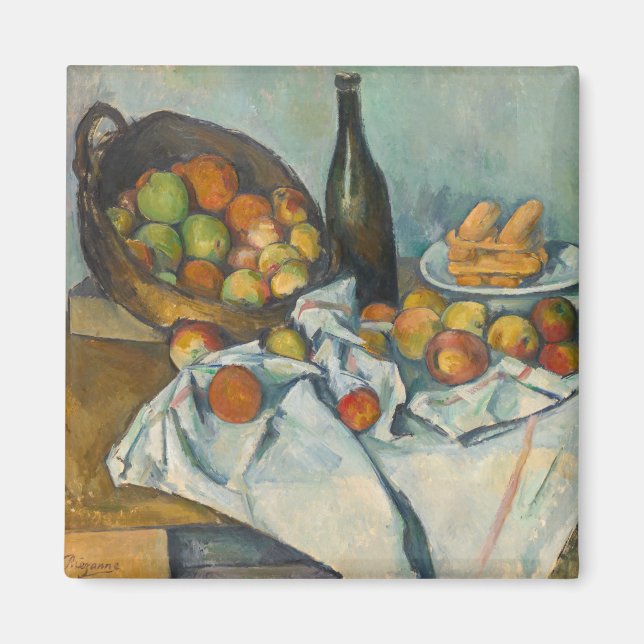Aimant Paul Cezanne - Le panier des pommes (Devant)