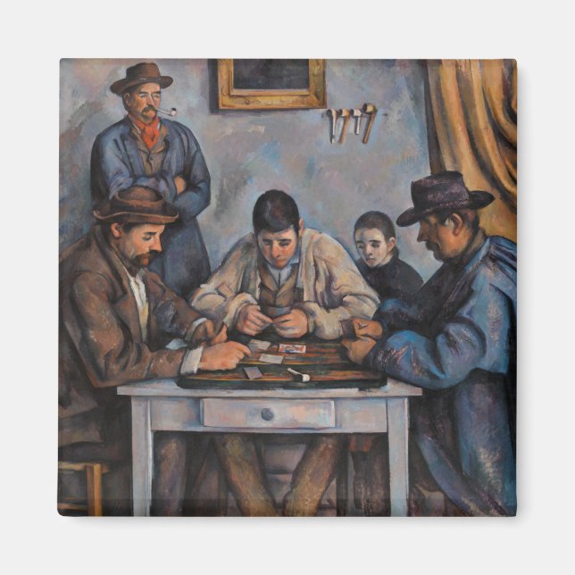 Aimant Paul Cezanne - Les Joueurs De Cartes (Devant)