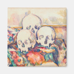 Aimant Paul Cezanne - Les Trois Crânes Aquarelle