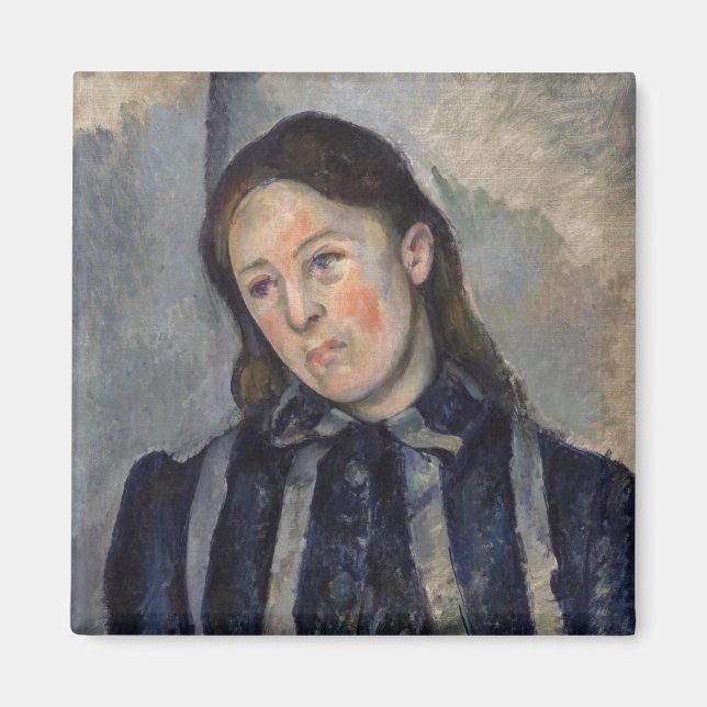 Aimant Paul Cezanne - Madame Cezanne avec cheveux loosené (Devant)