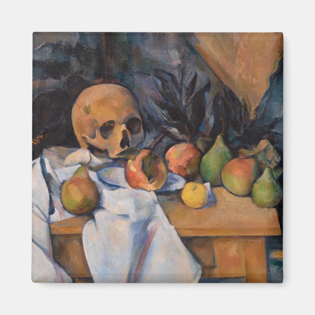 Aimant Paul Cezanne - Nature morte au crâne (Devant)