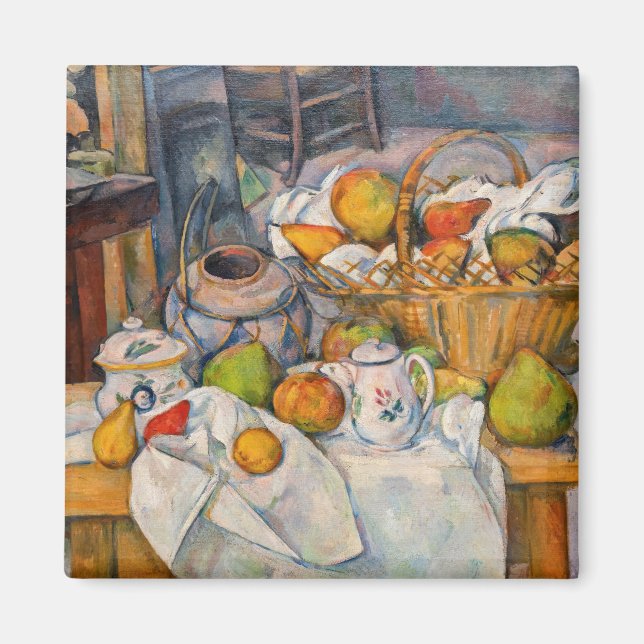 Aimant Paul Cezanne - Nature morte au panier (Devant)