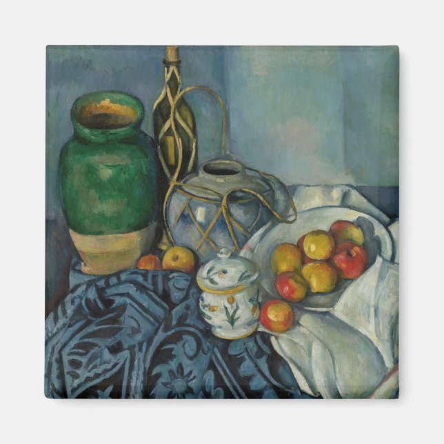 Aimant Paul Cezanne - Nature morte avec des pommes (Devant)