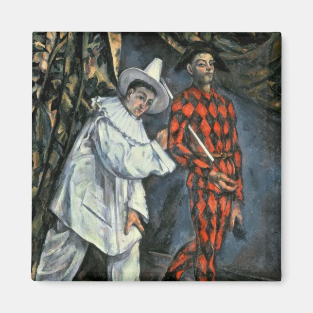 Aimant Paul Cezanne | Pierrot et Arlequin, 1888 (Devant)