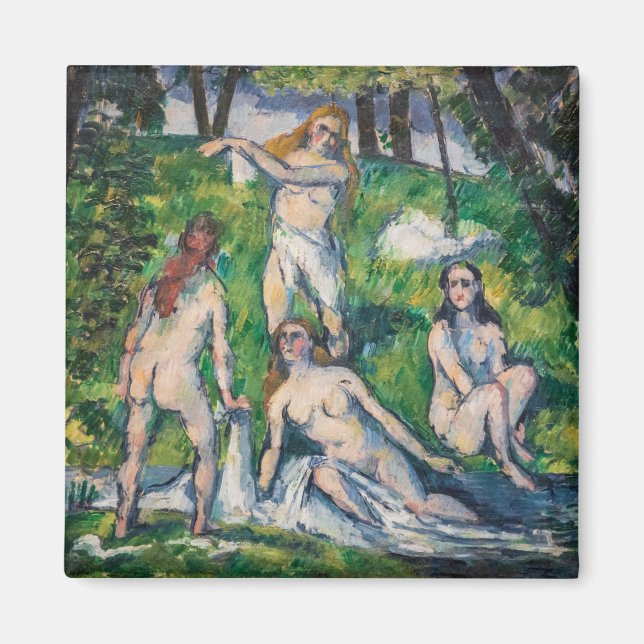 Aimant Paul Cezanne - Quatre baigneuses (Devant)