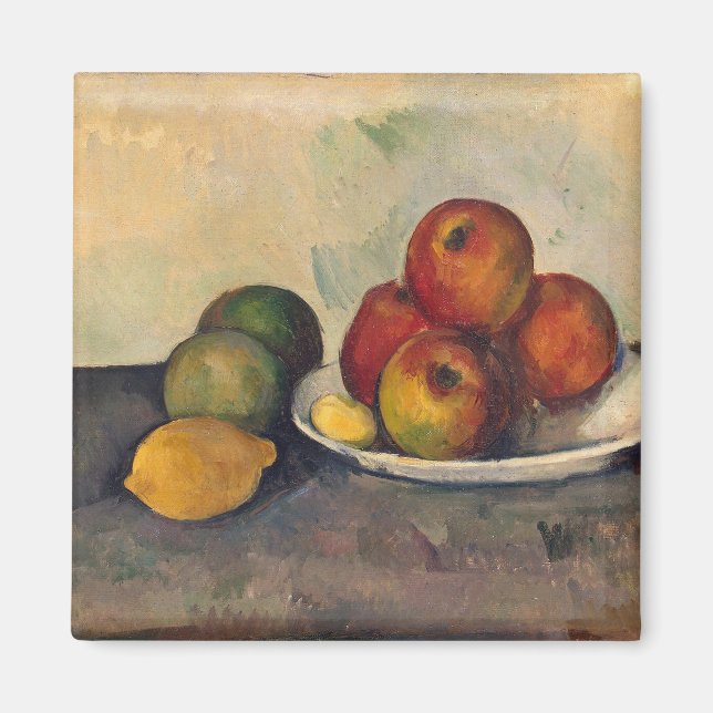 Aimant Paul Cezanne | Vie morte avec pommes, c.1890 (Devant)
