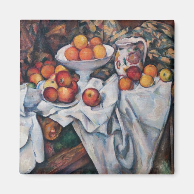 Aimant Paul Cezanne - Vie morte, Pommes et Oranges (Devant)