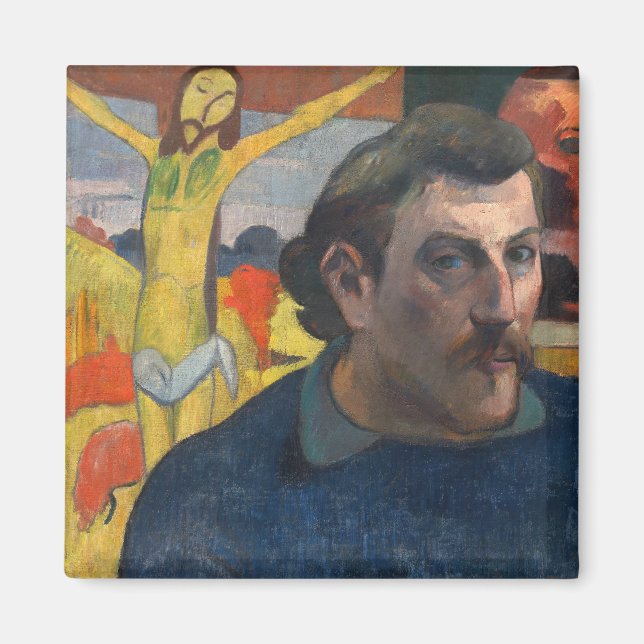 Aimant Paul Gauguin - Autoportrait au Christ jaune (Devant)