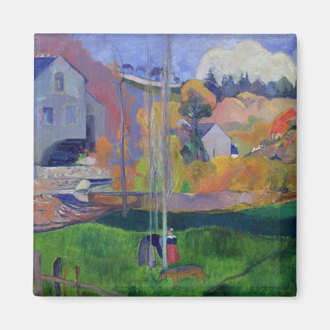 Aimant Paul Gauguin | Paysage breton : le David Mill, (Devant)