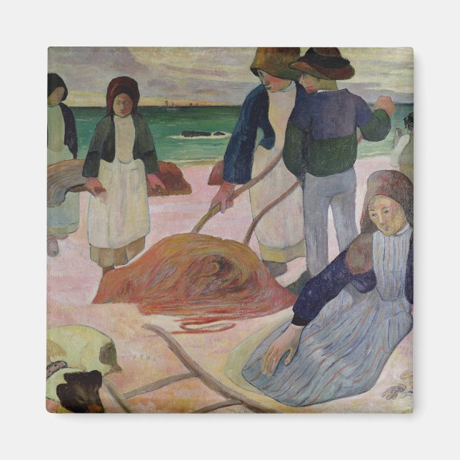 Aimant Paul Gauguin | Rassembleurs d'algues, 1889 (Devant)
