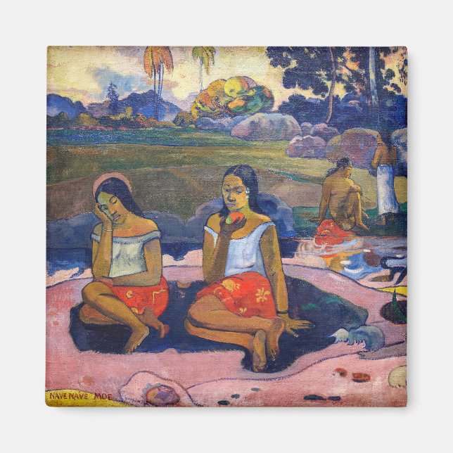 Aimant Paul Gauguin - Source sacrée, doux rêves (Devant)