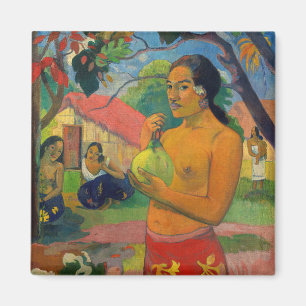Aimant Paul Gauguin - Une femme tenant un fruit