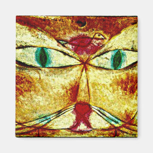 Aimant Paul Klee art : Chat et oiseau