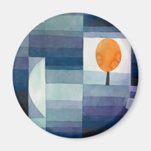 Aimant Paul Klee Messager de l'automne Bleu Moderne Abstr
