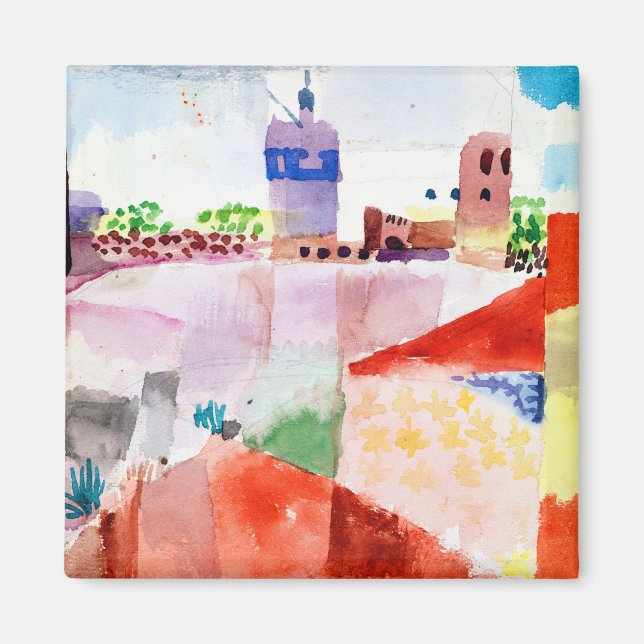 Aimant Paul Klee Vue d'Hammamet (Devant)