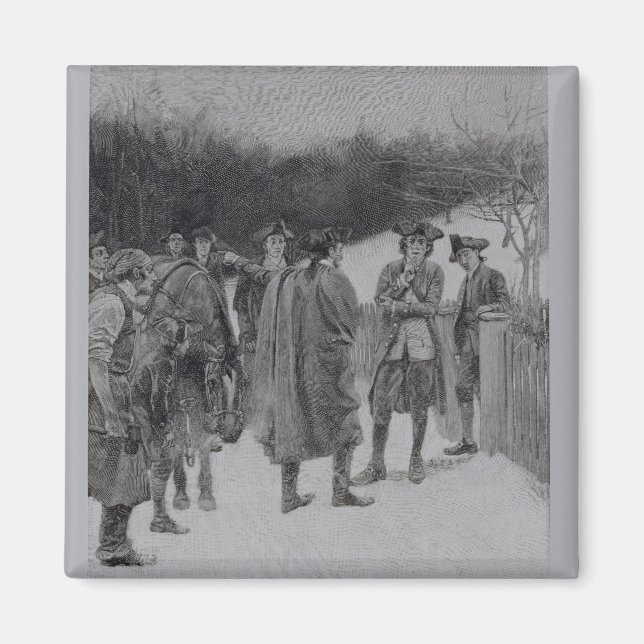Aimant Paul Revere apporte des nouvelles à Sullivan (Devant)