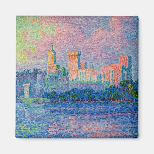 Aimant Paul Signac - The Papal Palace, Avignon (Devant)