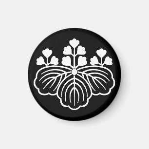 Aimant paulownia ombragée avec 5-3 fleurs