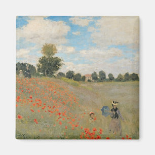 Aimant Pavots sauvages de Claude Monet , près
