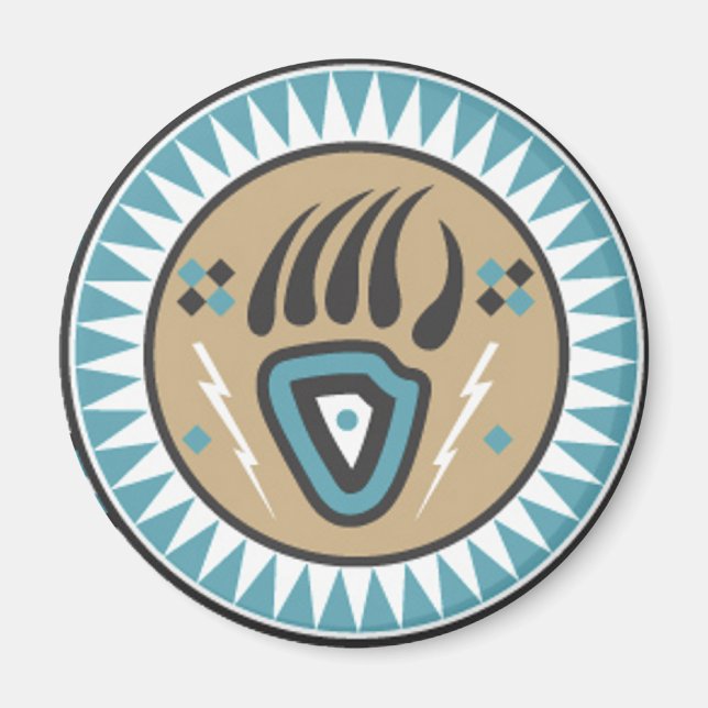 Aimant Paw d'ours amérindien (Devant)