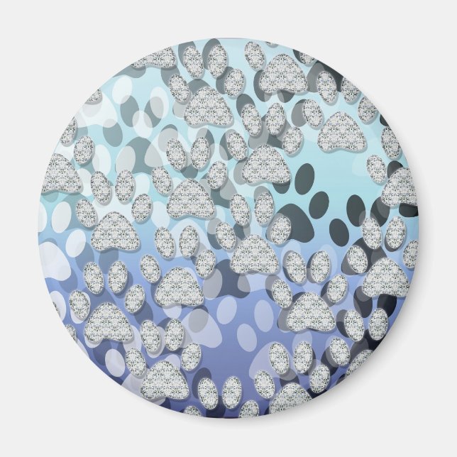 Aimant PAWS 1 brillants (Devant)