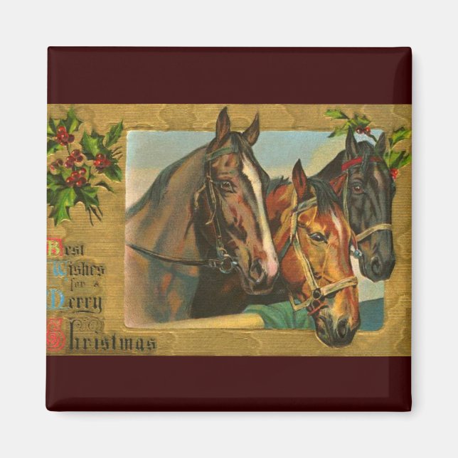 Aimant Pays à l'ancienne Joyeux Noël (Devant)