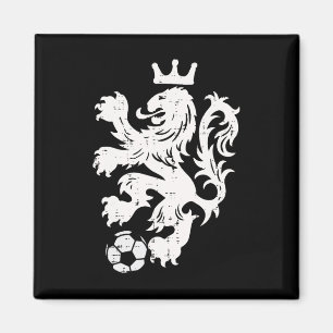 Aimant Pays-Bas Lion Néerlandais Orange Supporter de Foot