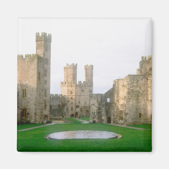 Aimant Pays de Galles, château de Caernarfon, un des 2 d' (Devant)