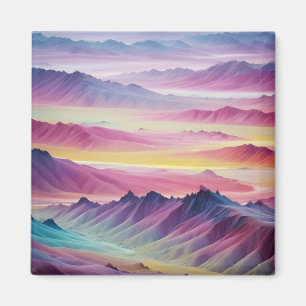 Aimant Paysage Abstrait Montagnes Vallée Paysage Nature P